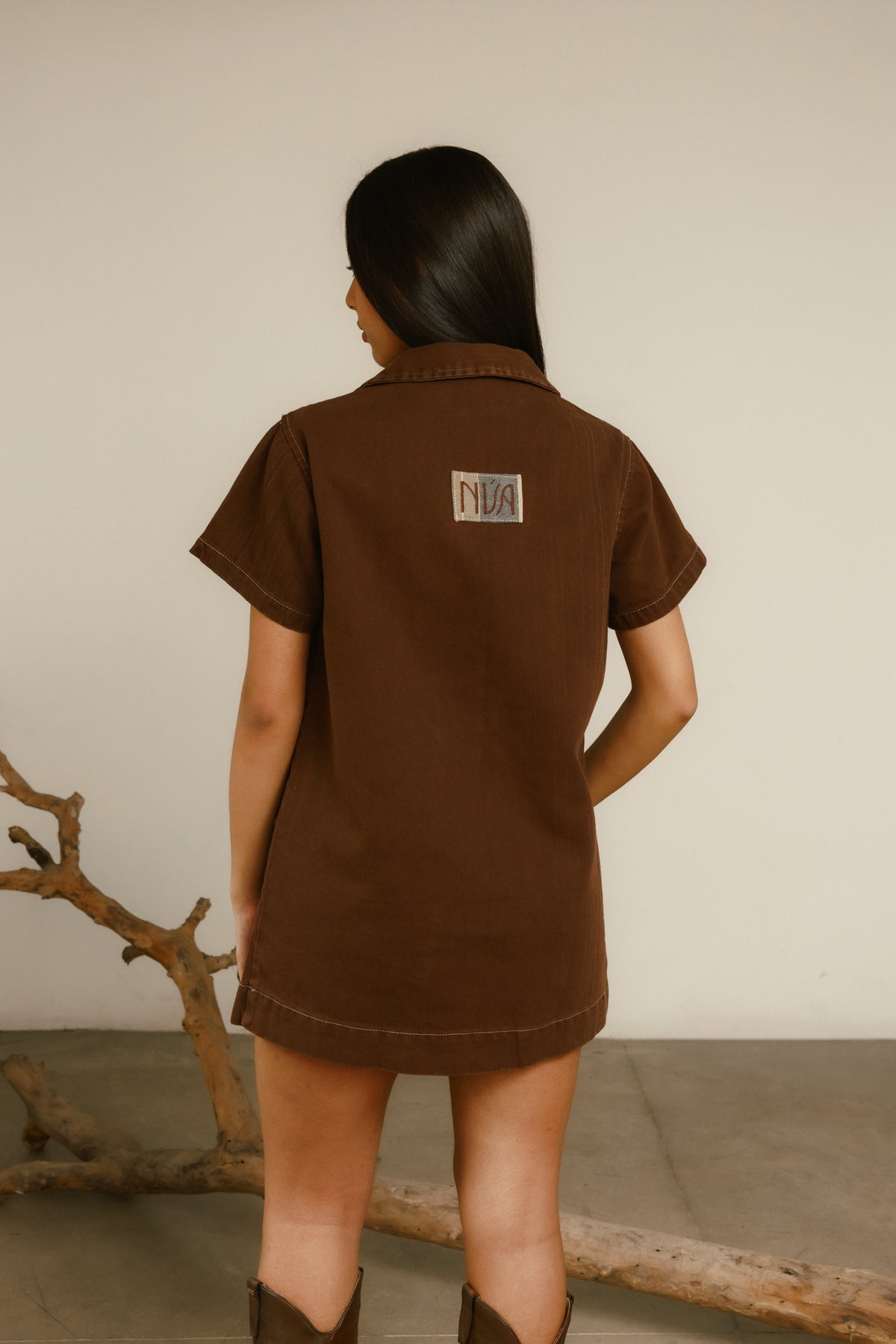 Vestido Semillero Café