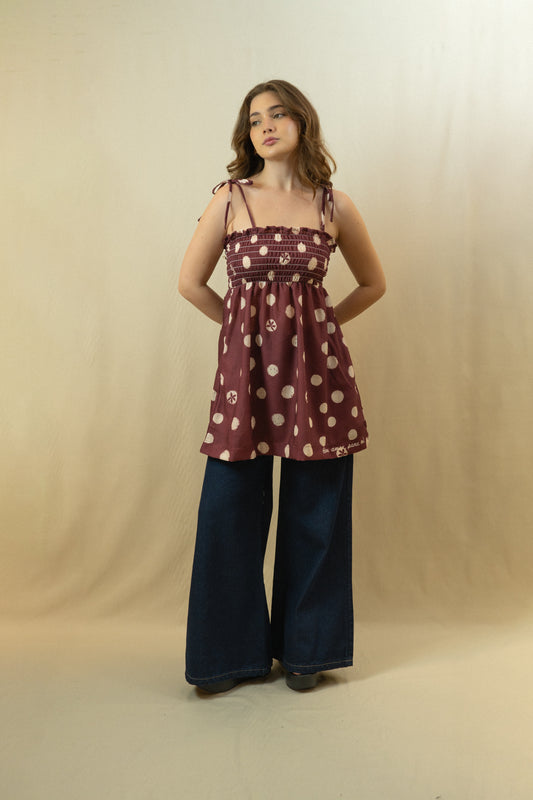 Vestido con Amor para Mi Borgoña