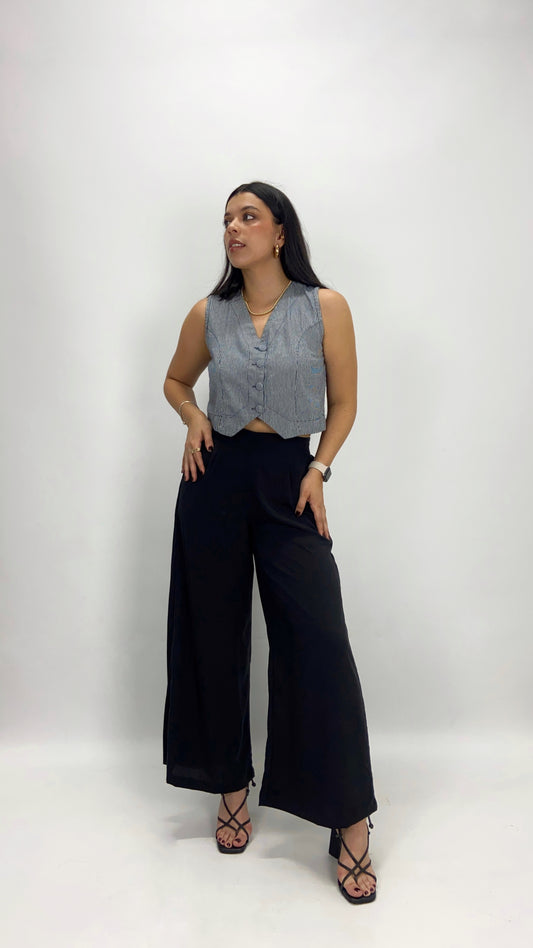 Chaleco Palomino rayas negro