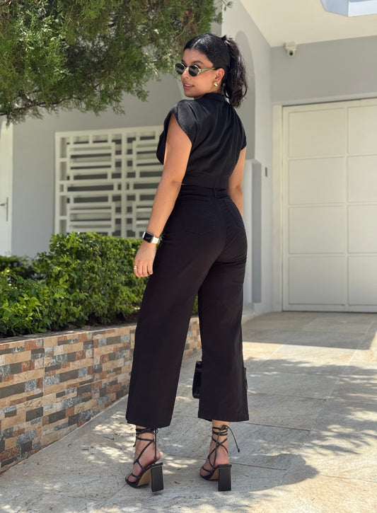 Pantalón Culotte Macarena Negro