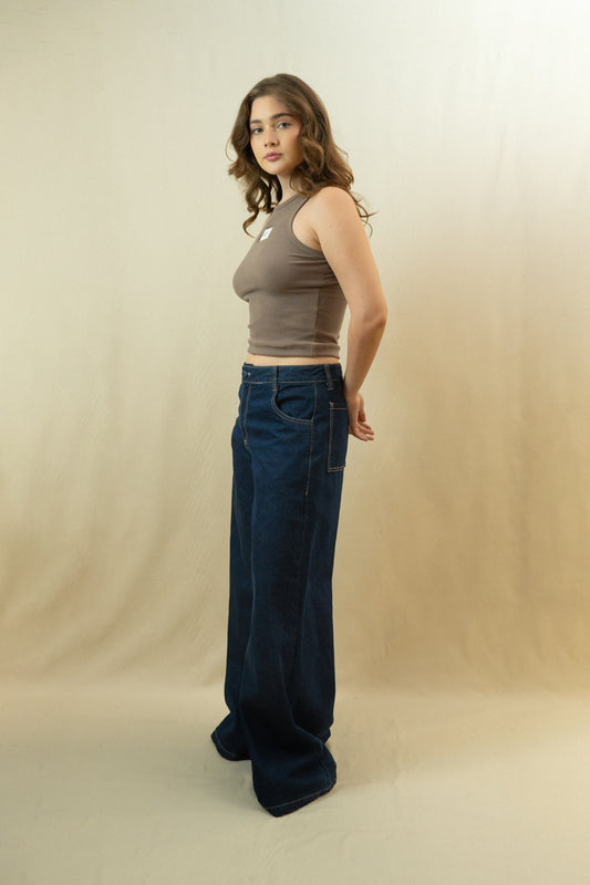 Tank Top Fluir Caqui