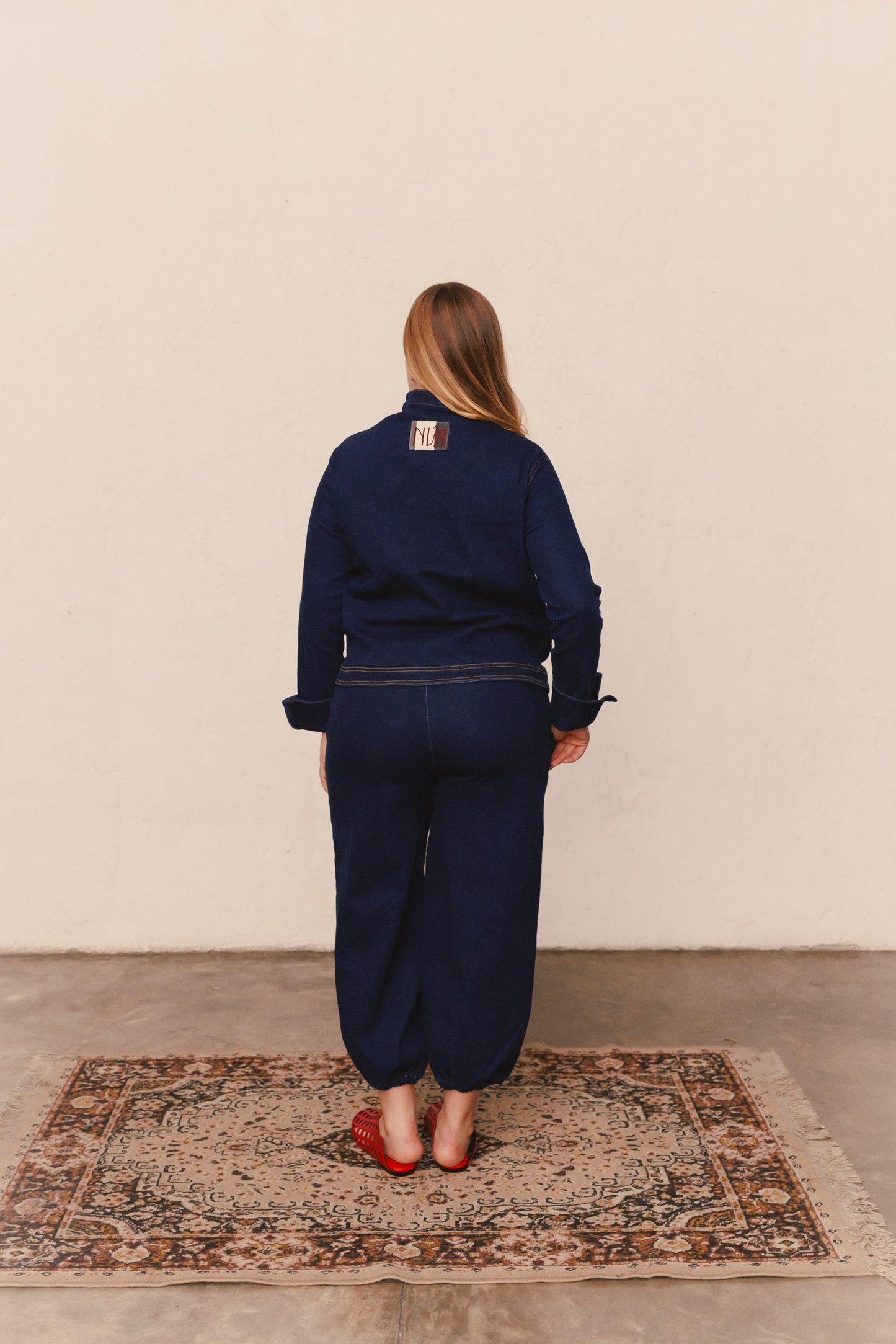 Pantalón Balloon Nube denim oscuro