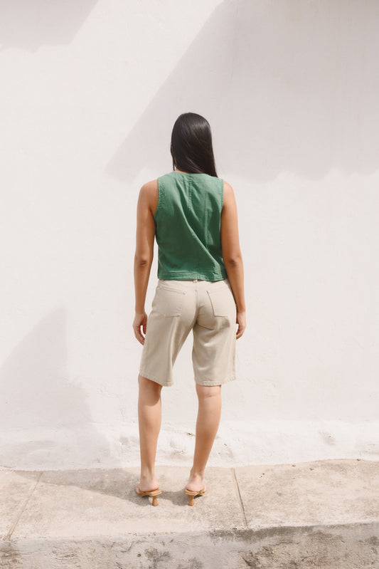 Blusa Bahía lino verde
