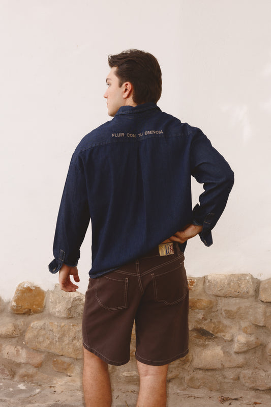 Camisa Fluir con tu Esencia Unisex Denim