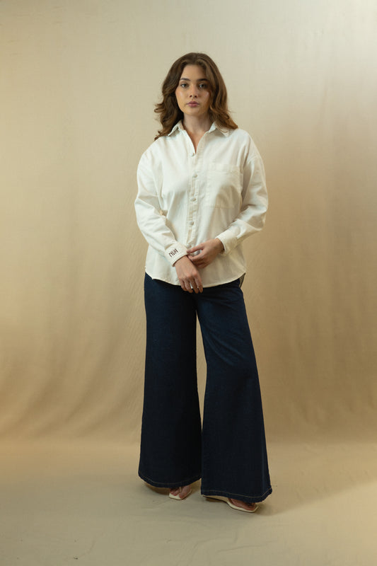 Camisa Fluir con tu Esencia Unisex Blanca