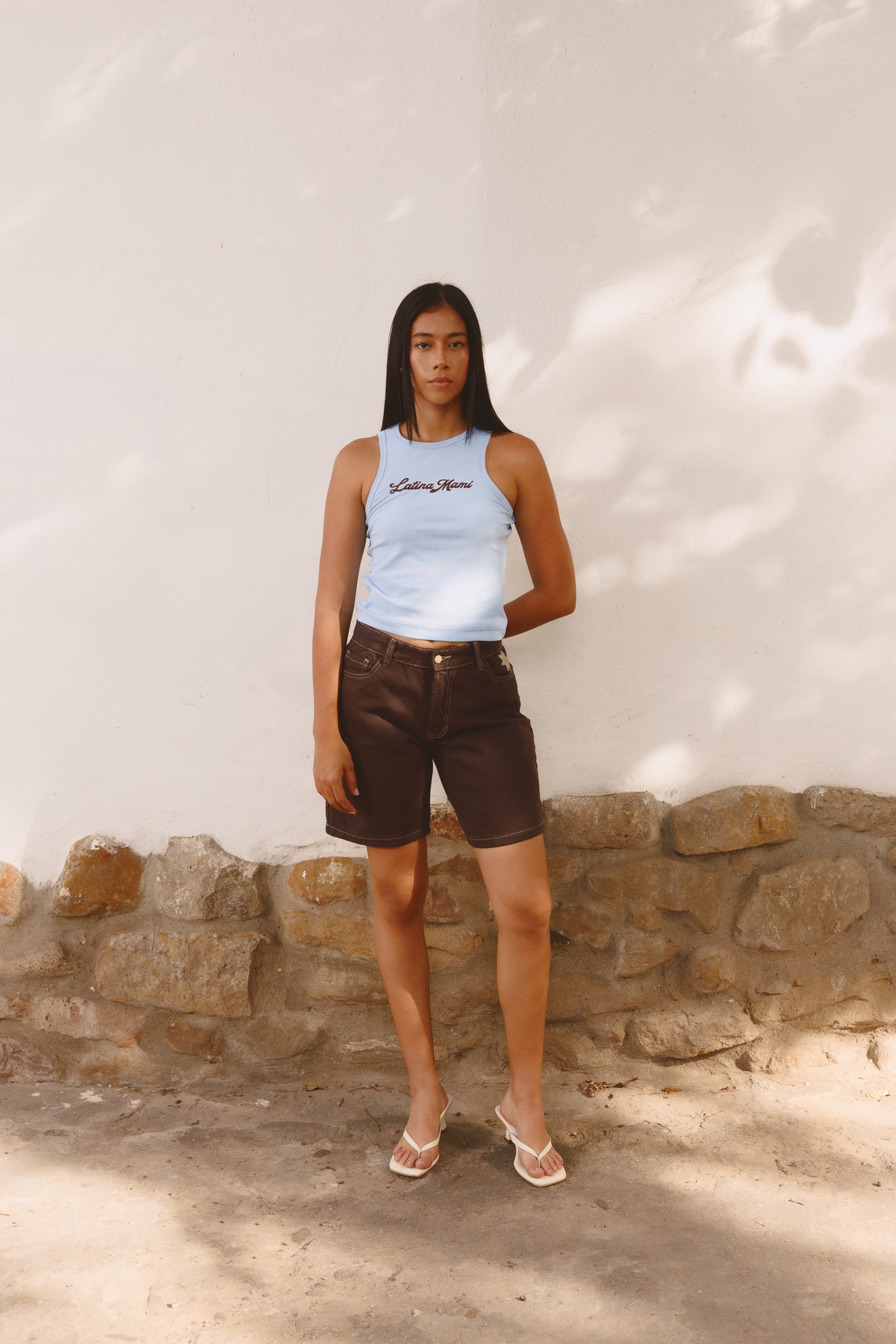 Tank Top Latina Baby Blue