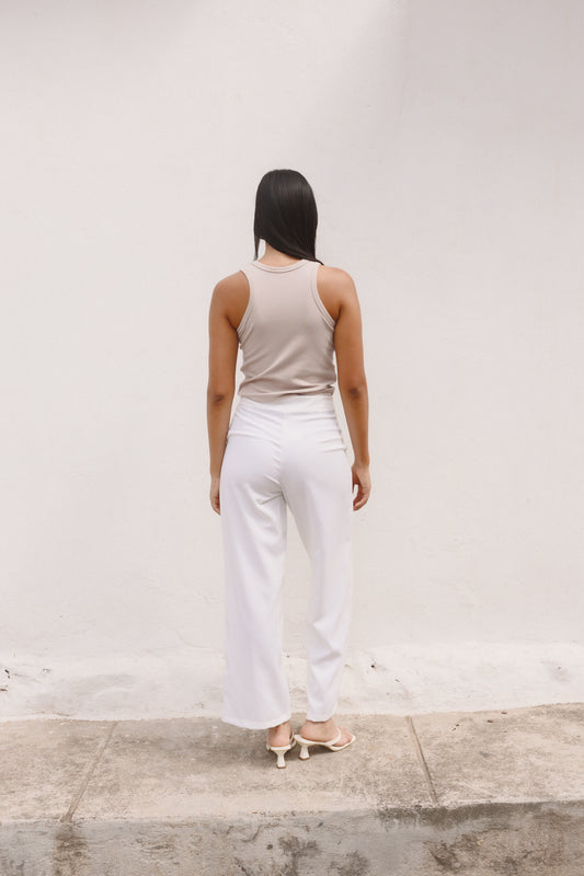 Pantalón Bloom marfil