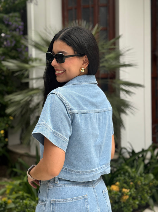 Camisera Nómada denim claro