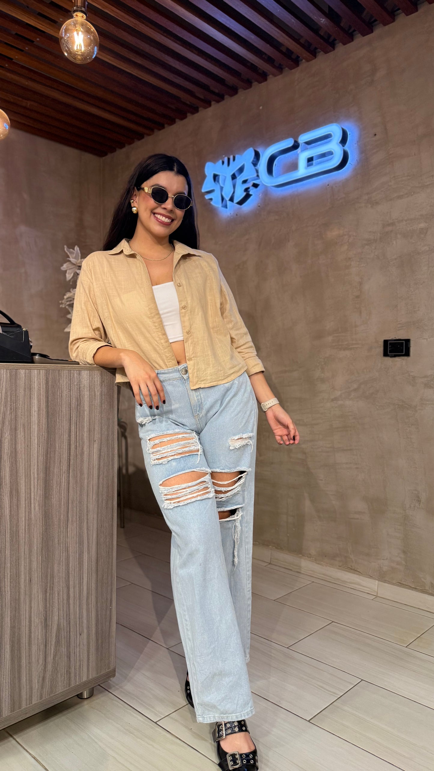 Camisera Alma caqui