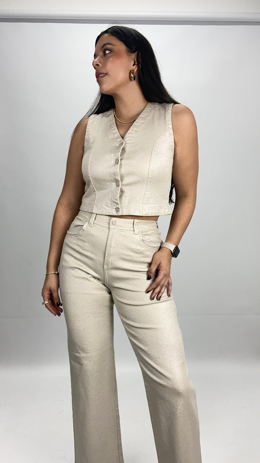 Chaleco Glam brillante