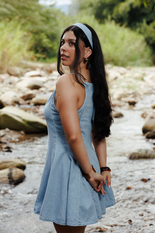 Vestido Arrecife denim claro