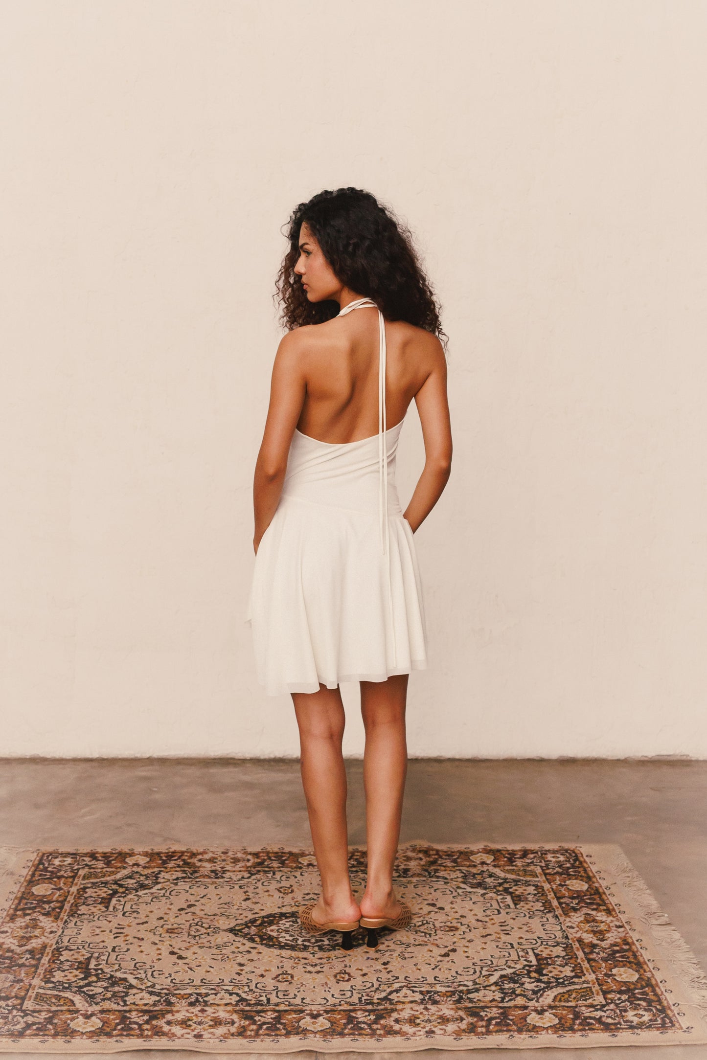 Vestido Corteza Crema