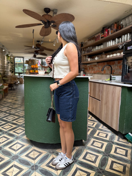 Bermuda Cosmo denim oscuro