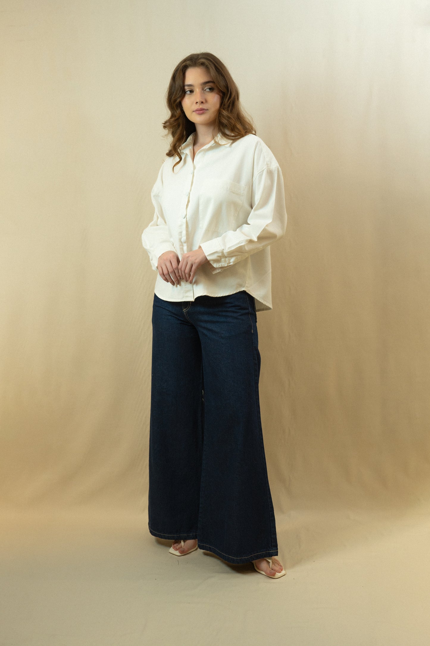 Camisa Fluir con tu Esencia Marfil