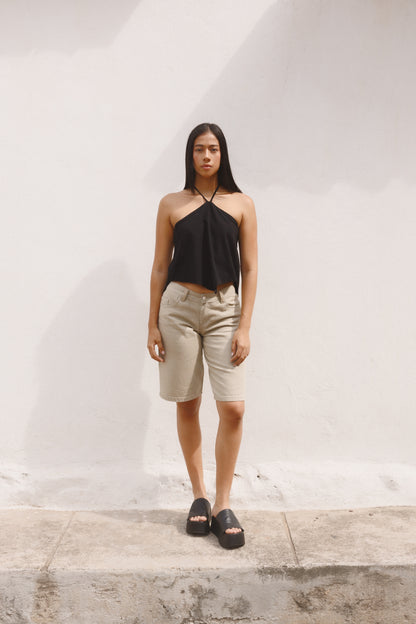 Blusa Amanecer lino rosada negra