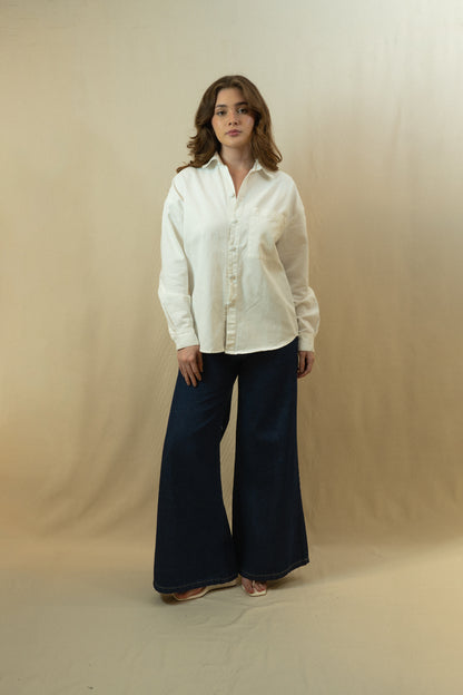 Camisa Fluir con tu Esencia Unisex Blanca