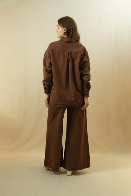 Camisa Fluir con tu Esencia Unisex Café
