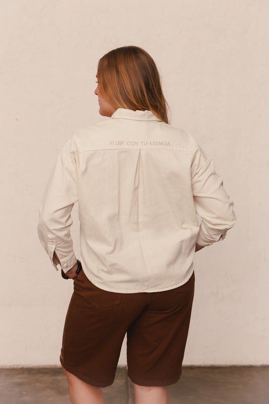 Camisa Fluir con tu Esencia crema
