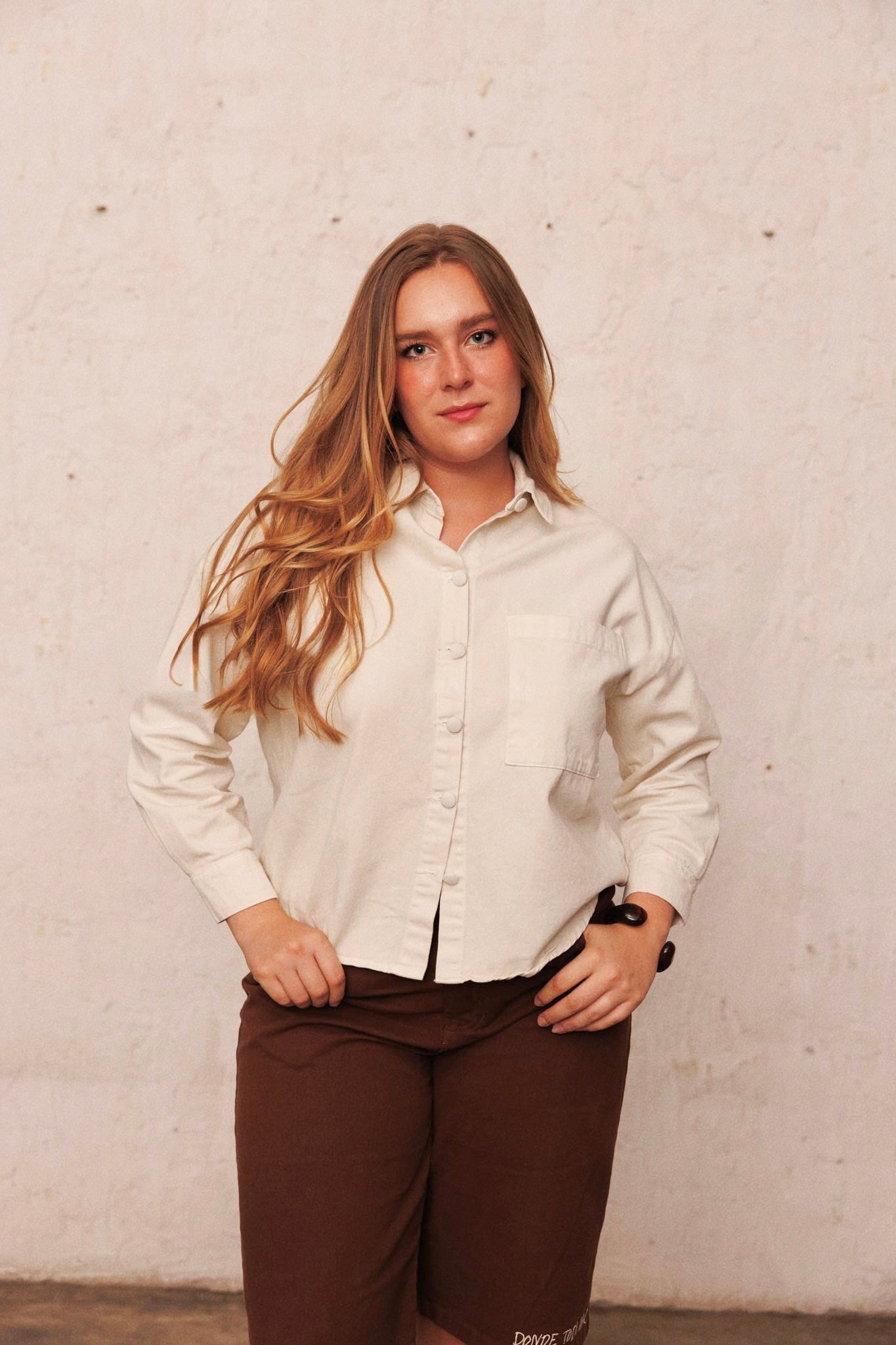 Camisa Fluir con tu Esencia crema