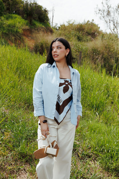 Camisa Fluir con tu Esencia Baby Blue