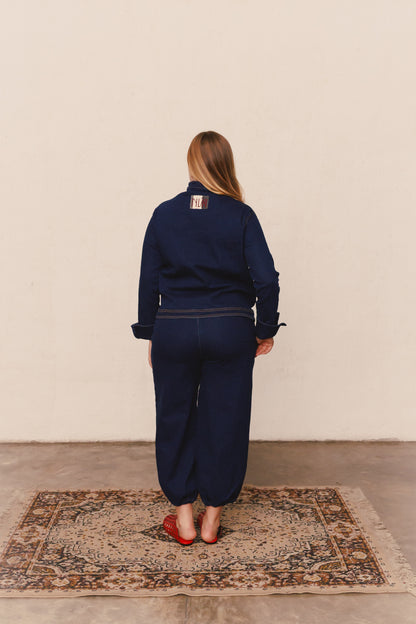 Pantalón Balloon Nube denim oscuro