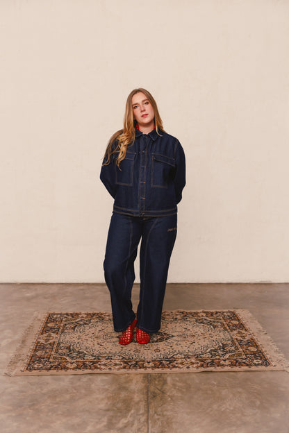 Jacket Solcito denim oscuro
