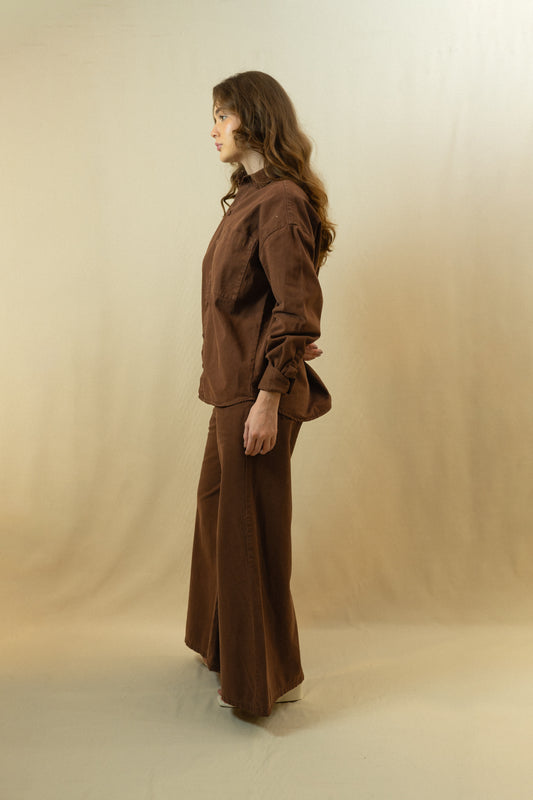 Camisa Fluir con tu Esencia Unisex Café