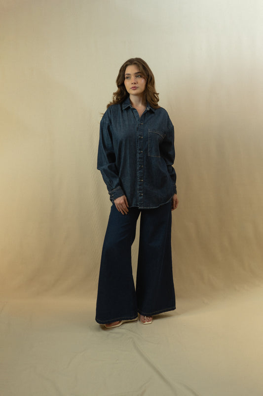 Camisa Fluir con tu Esencia Unisex Denim