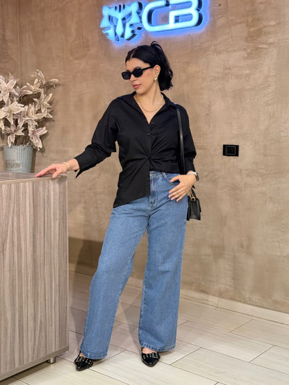 Pantalón Jean Wide Leg Classic medio