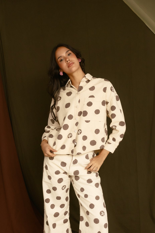 Camisa Fluir con tu Esencia Polka Dots