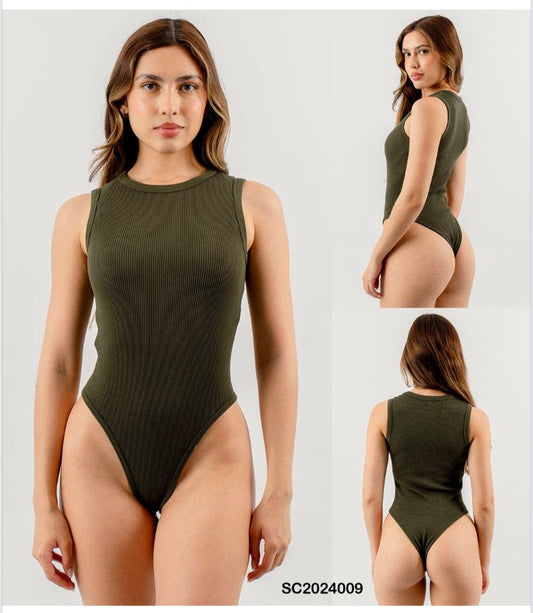 Body Ámbar RIB licrado verde militar