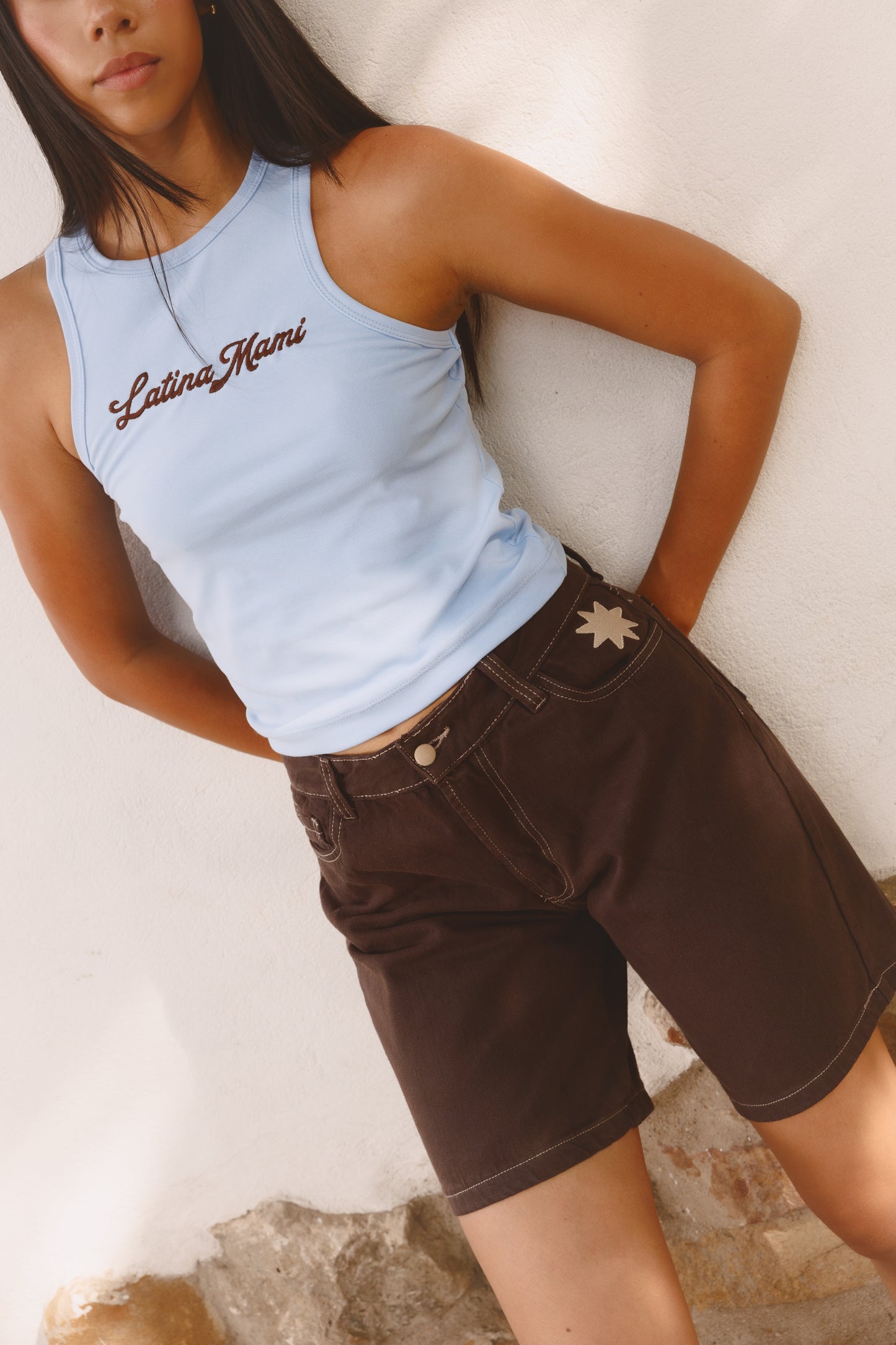 Tank Top Latina Baby Blue