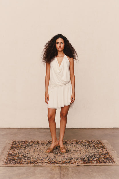 Vestido Corteza Crema