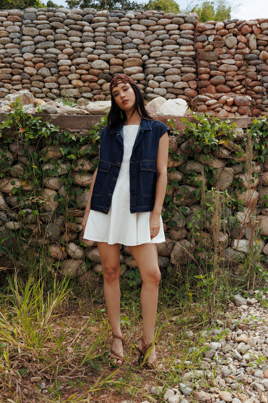 Vestido Arrecife marfil