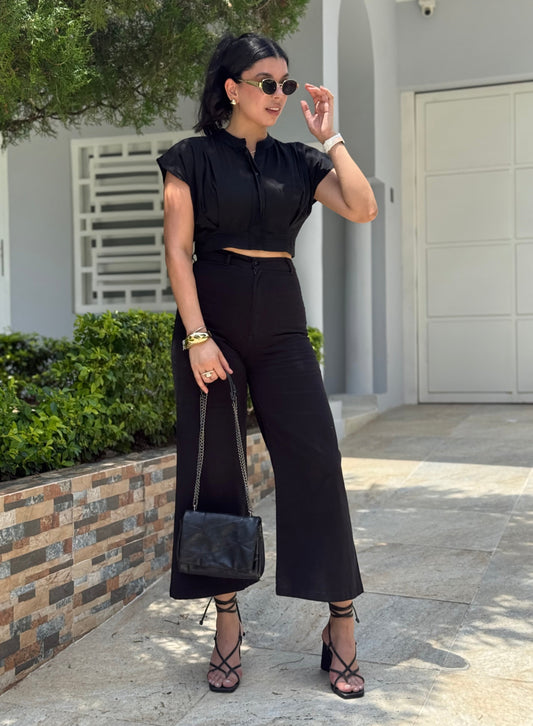 Pantalón Culotte Macarena Negro