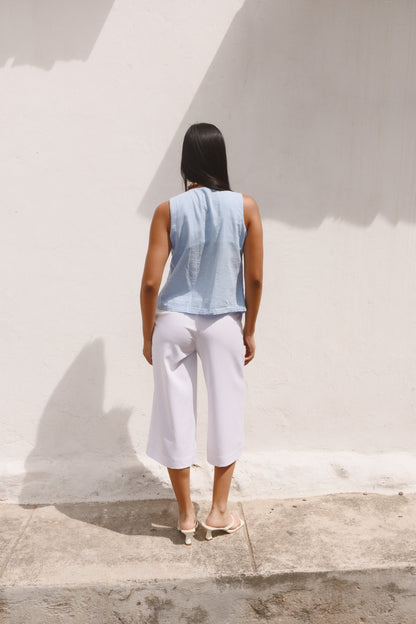 Pantalón Canelo blanco
