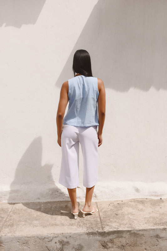 Pantalón Canelo blanco