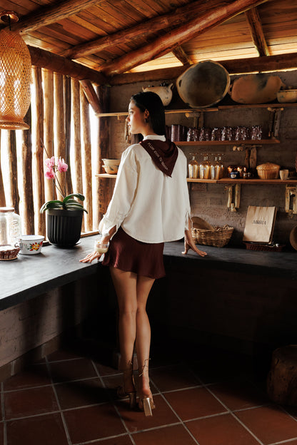 Camisa Fluir con tu Esencia Marfil