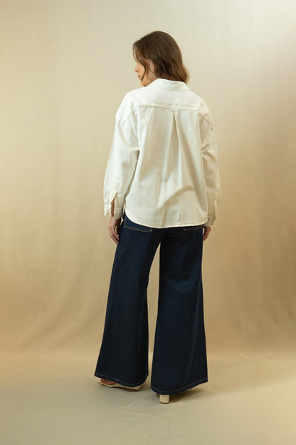 Camisa Fluir con tu Esencia Marfil