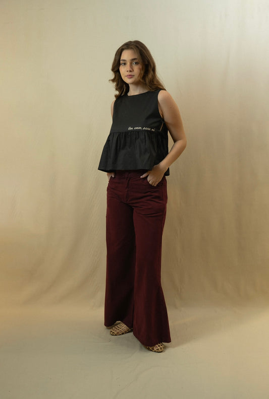 Blusa con Amor para Mí Negra