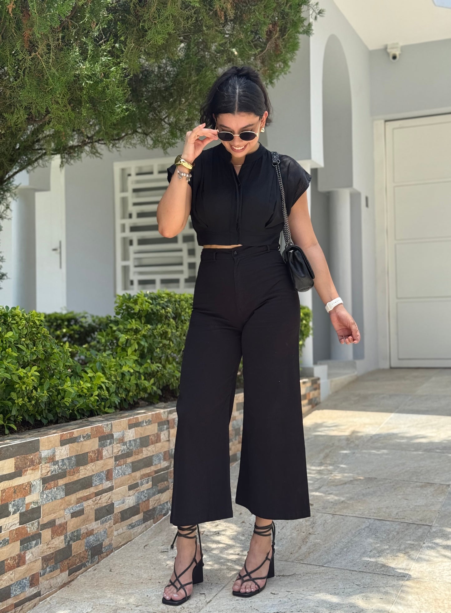 Pantalón Culotte Macarena Negro