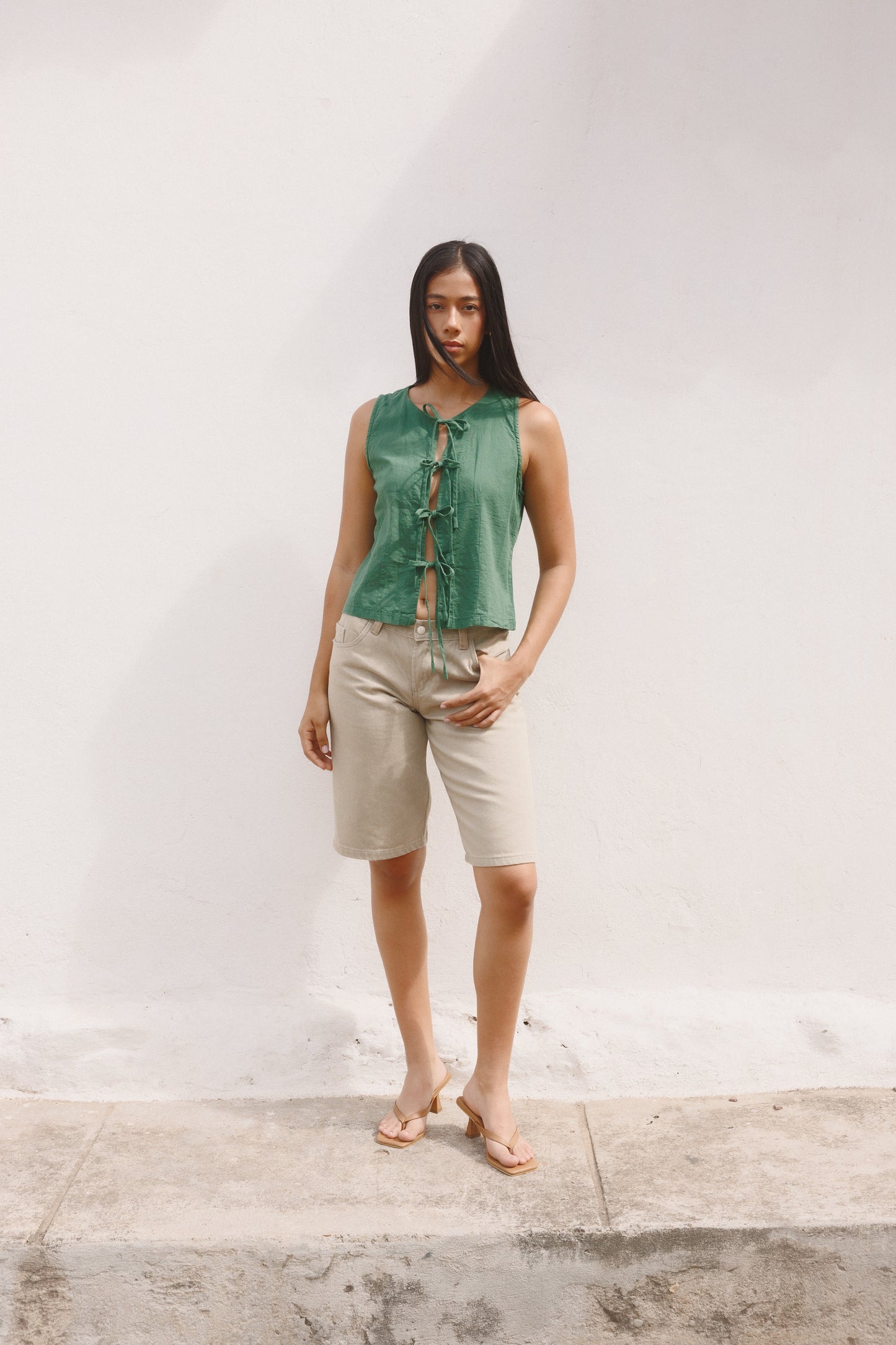 Blusa Bahía lino verde