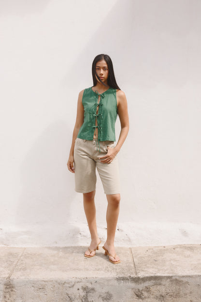 Blusa Bahía lino verde