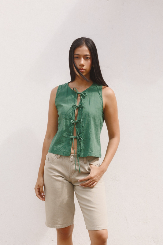 Blusa Bahía lino verde