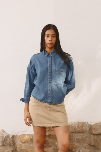 Camisa Fluir con tu Esencia Denim medio