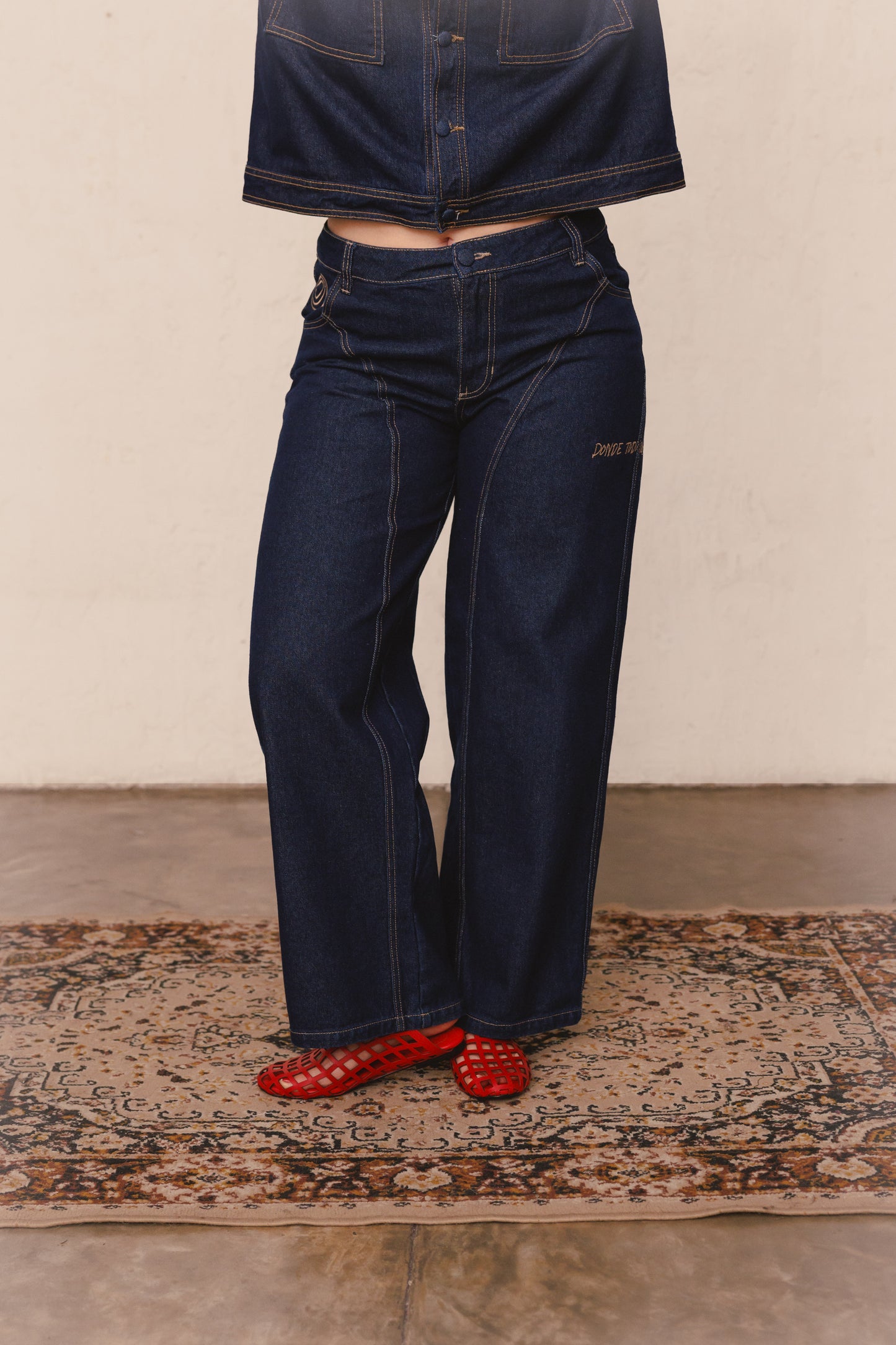 Pantalón Barrial denim oscuro