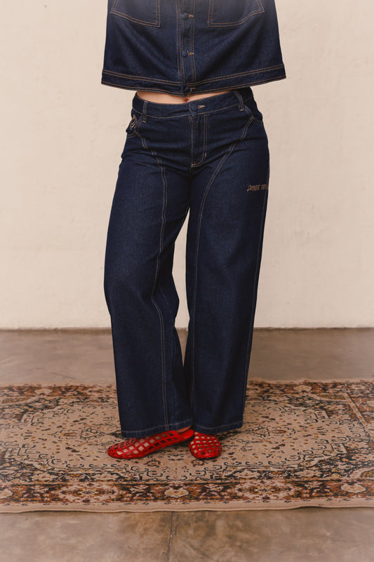 Pantalón Barrial denim oscuro