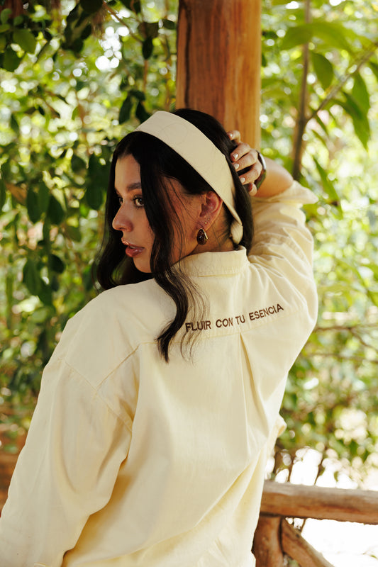 Camisa Fluir con tu Esencia Mantequilla