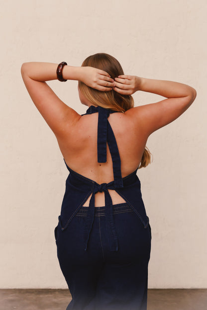 Chaleco Media Luna Denim Oscuro