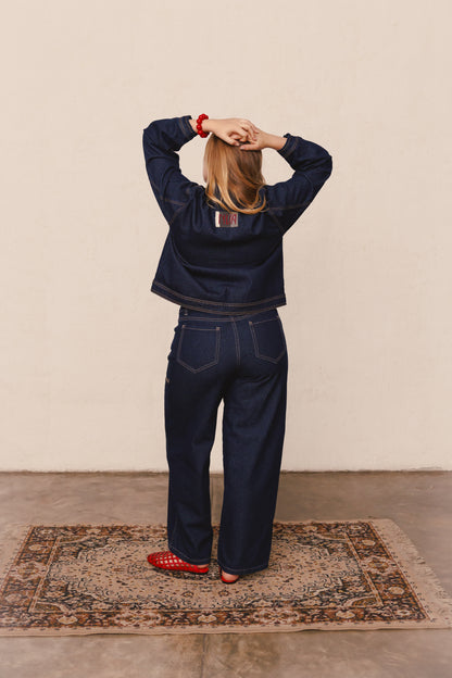 Jacket Solcito denim oscuro